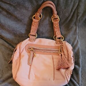 Juicy Couture Pink/peach Women's Handbag with tassles and bling